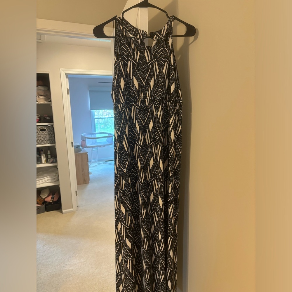 Black and white maxi dress - Picture 1 of 3